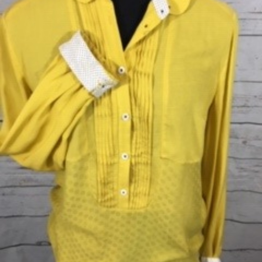 Tuxedo style, rayon woman's blouse